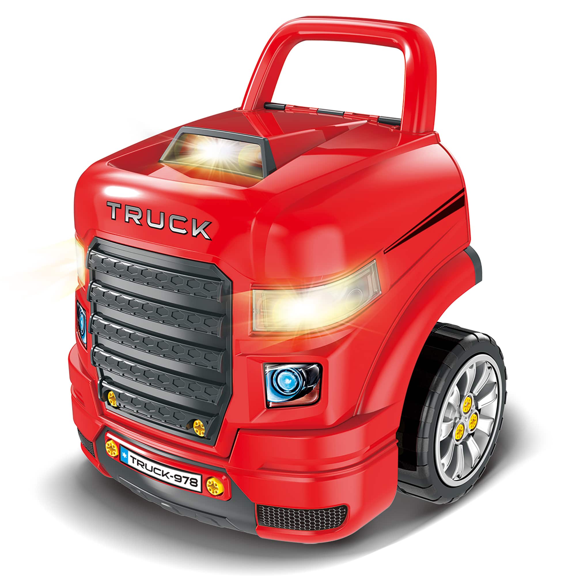 The Bubble Factory Red Truck Mechanic Engine Workshop
